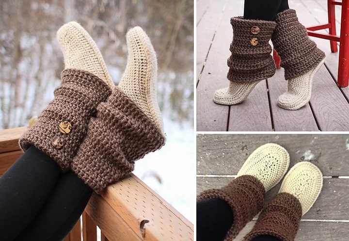 crochet boots pattern free