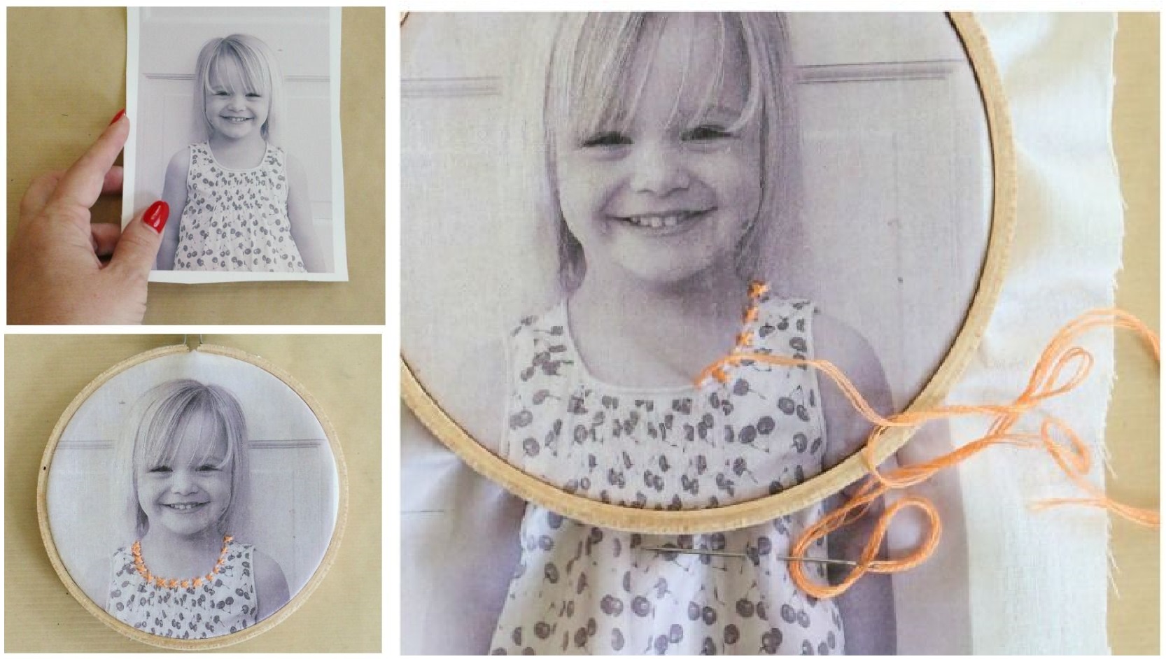 Easy Embroidered Photo - Try One