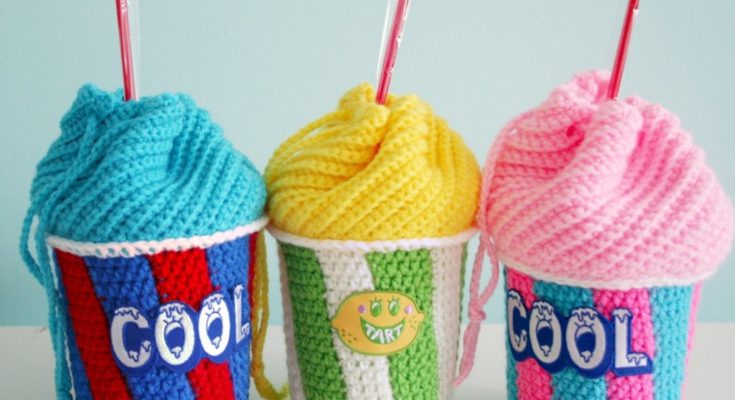 Slushee Cup Crochet Bag
