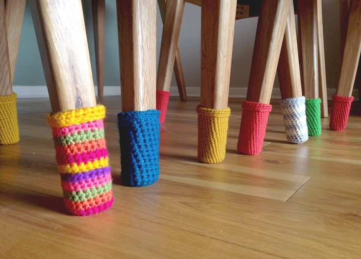 Chair Socks protect your Floors (free pattern)