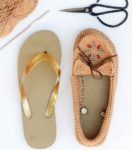 Make Moccasins out of Sandals - Crochet Pattern