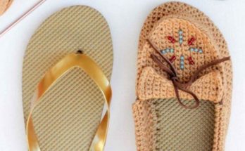 Make Moccasins out of Sandals – Crochet Pattern