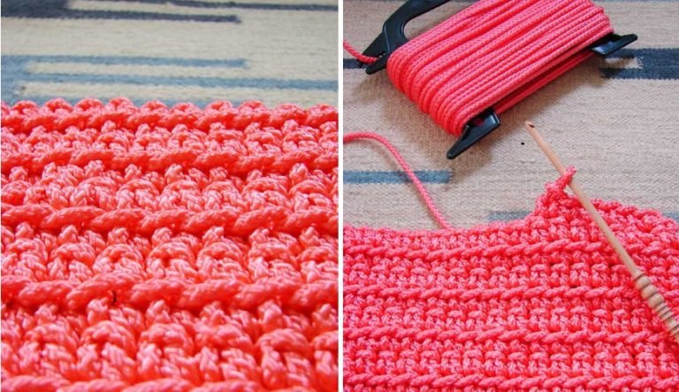 Use nylon rope from home depot to crochet outdoor rug – The Craft Chair