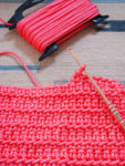 Use nylon rope from home depot to crochet outdoor rug