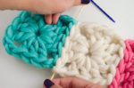 How to join Granny Squares with an invisible seam