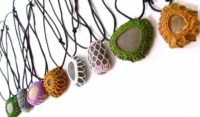 Macrame Stone Necklaces and Bracelets (Free Tutorials)