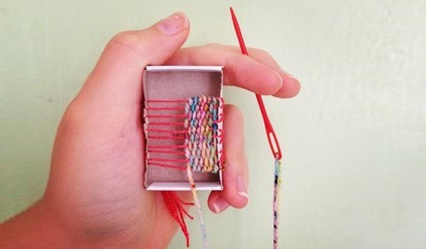 Making a Matchbox Loom for Matchbox Weaving... Try It