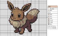Eevee Cross Stitch Pattern