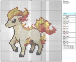 Ponyta Cross Stitch Pattern