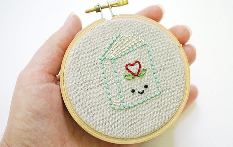 Embroider A Tiny Book