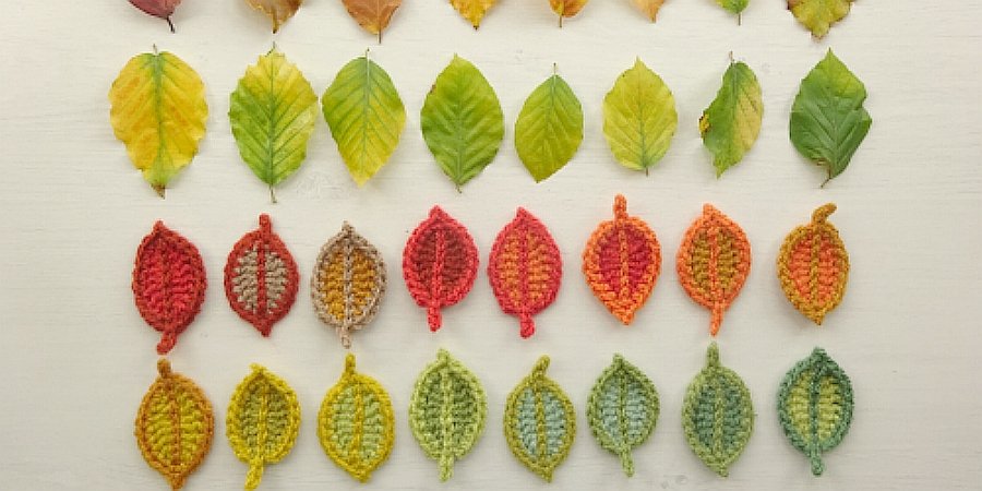 Crochet Leaves and Acorns (Free Pattern)