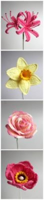 Crochet Flowers - Pattern Set