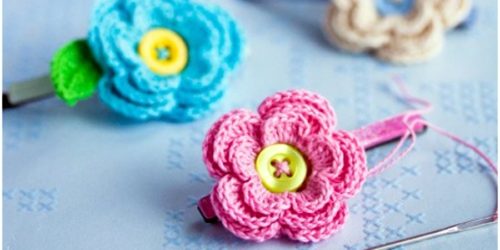 Crochet Hair Clips - Free Pattern