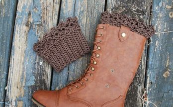 Crochet Scalloped Boot Cuffs