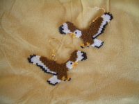 Bead Eagle Earrings