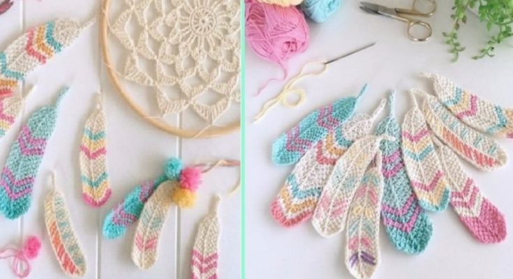 Crochet Lovely Feathers (Free Pattern)