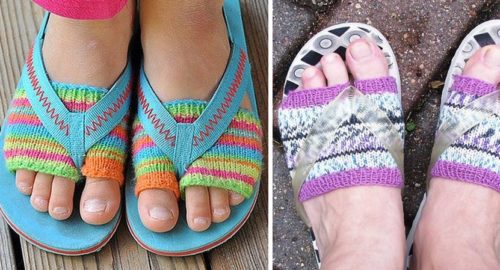 Free Pattern for Flip Flop Socks