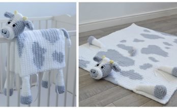 Crochet Cow Blanket