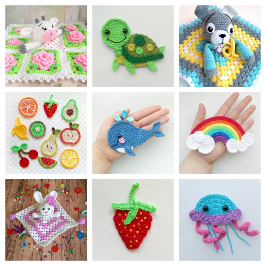 Crochet Patterns for Animals and Fruit