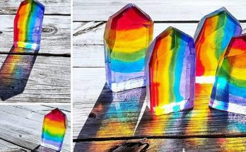 Home Made Bar Soap - Rainbow Crystals