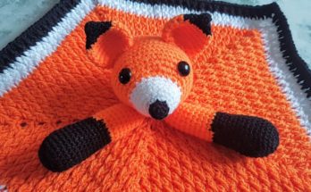 Crochet Fox Security Blanket - Free Pattern