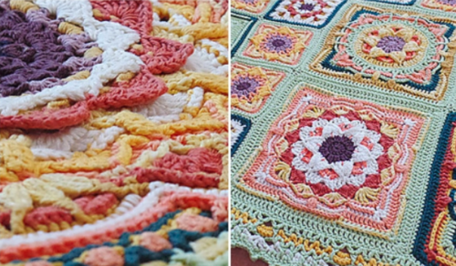 Sunflowers Blanket - Free Crochet Pattern